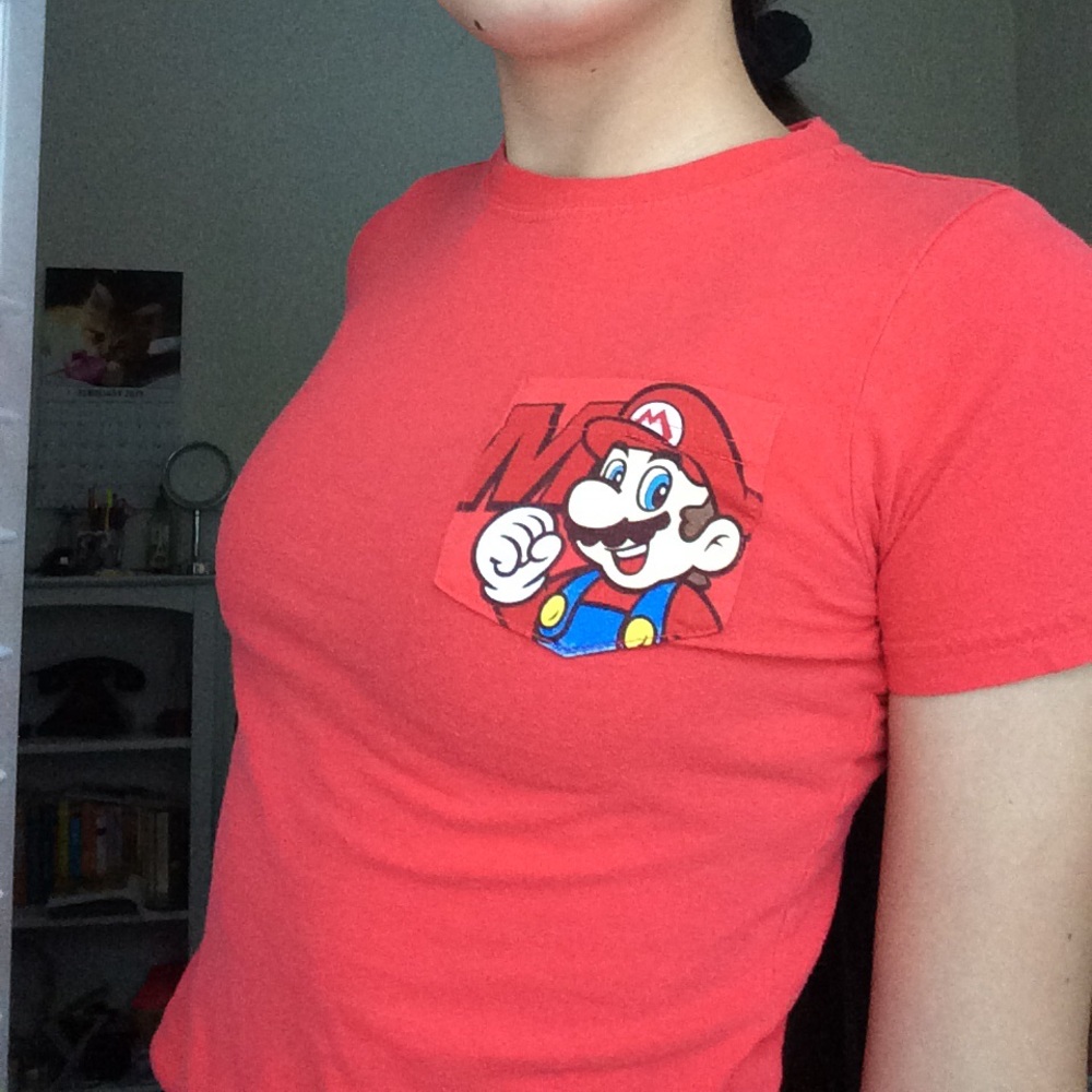 Vintage Nintendo Super Mario crop top